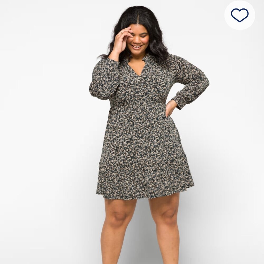 Letty Floral Print A-Line Dress